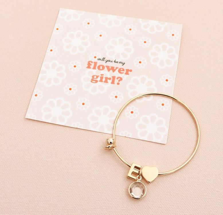 Monogram Bracelet - Flower Girl - Bride and Jewel