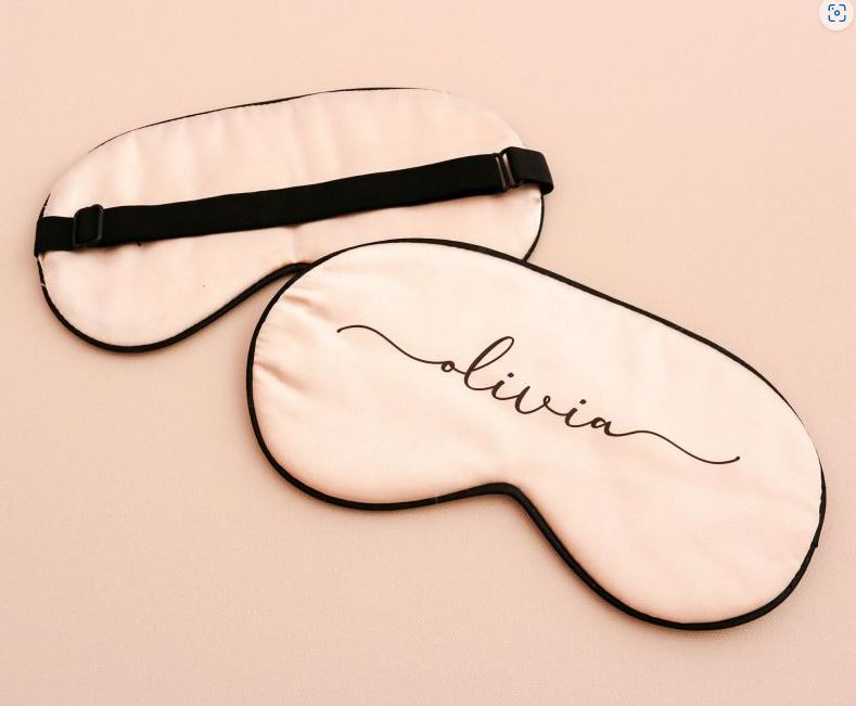 Personalized Sleep Masks - Bride and Jewel