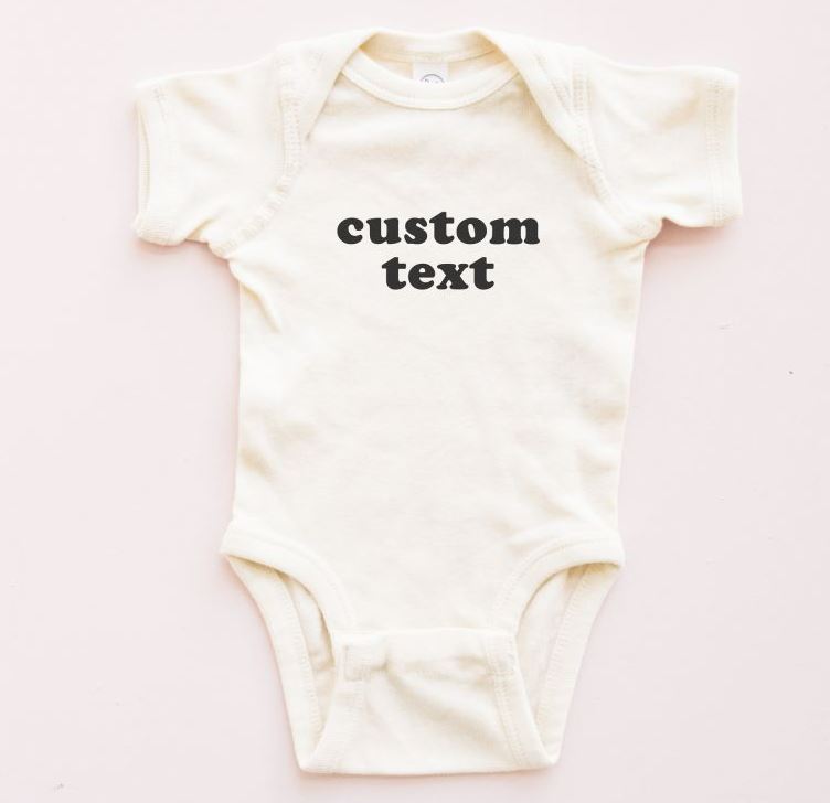 Custom Baby Bodysuit - Boho - Bride and Jewel