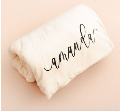 Personalized Sherpa Blanket - Bride and Jewel
