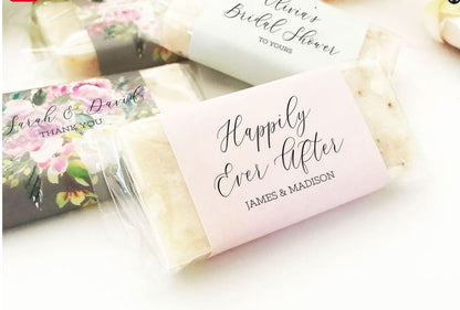 Personalized Mini Soap Favors (set of 5) - Bride and Jewel
