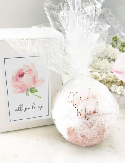 Bridal Party Proposal Bath Bombs - Bride and Jewel