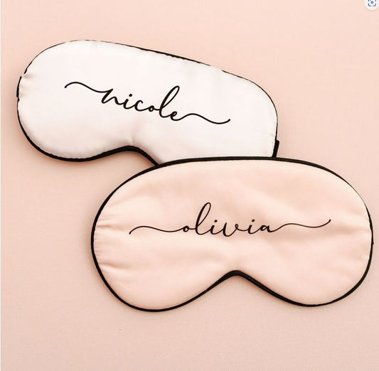 Personalized Sleep Masks - Bride and Jewel