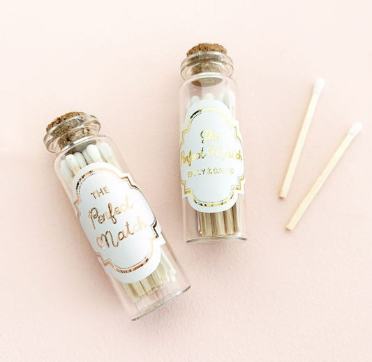 "The Perfect Match" Bottles (set of 10) - Bride and Jewel