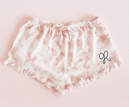 Pattern Pajama Shorts – Monogram - Bride and Jewel